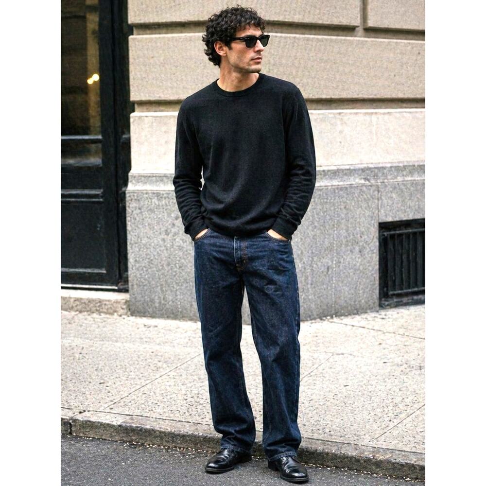 Zegna Sport Dark Wash Jeans 36 Straight Leg Quiet Luxury Denim Project Mens Y2K